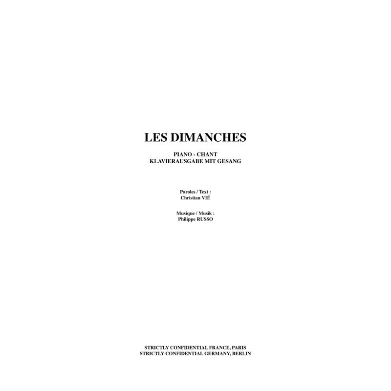 LES DIMANCHES