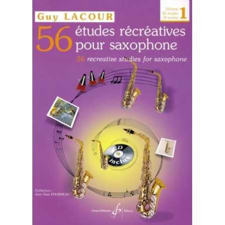 56 ETUDES RECREATIVES POUR SAXOPHONE VOL.1