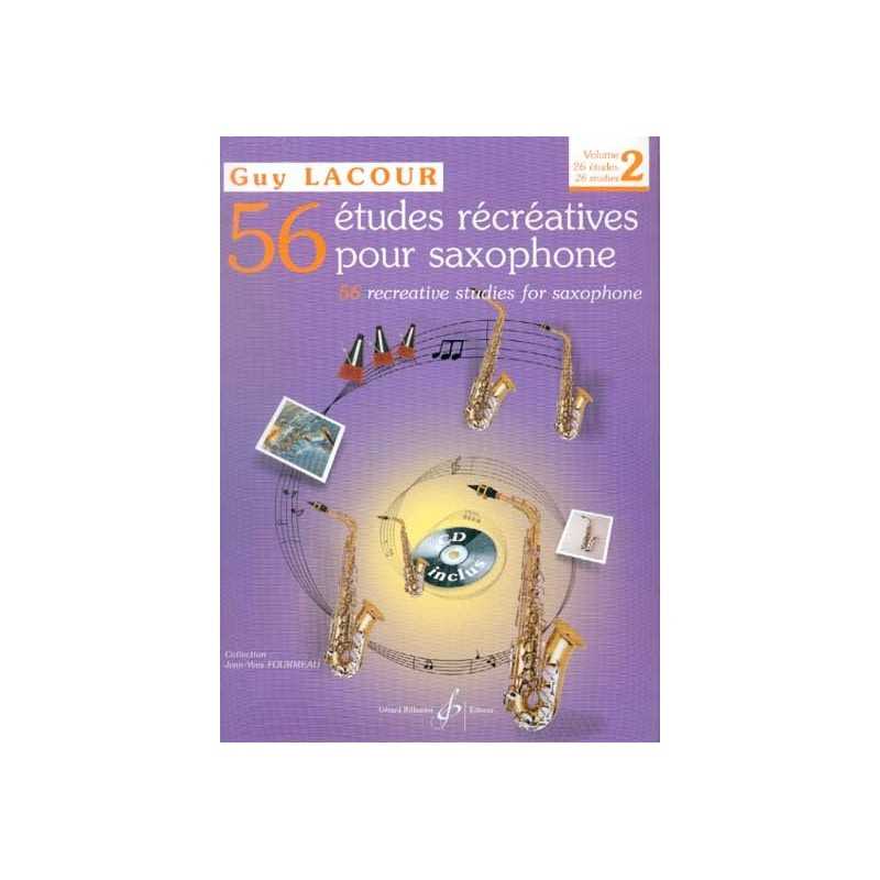 56 ETUDES RECREATIVES POUR SAXOPHONE VOL.2