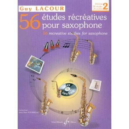56 ETUDES RECREATIVES POUR SAXOPHONE VOL.2