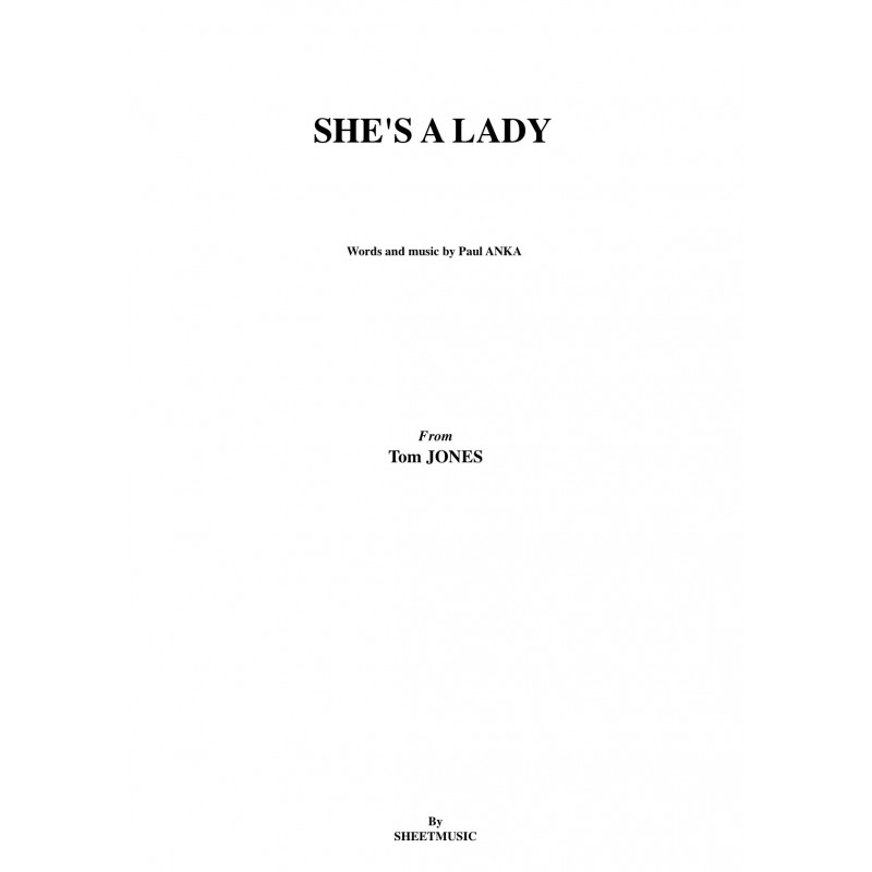 SHE'S A LADY