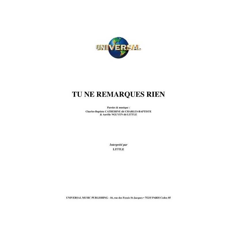 TU NE REMARQUES RIEN
