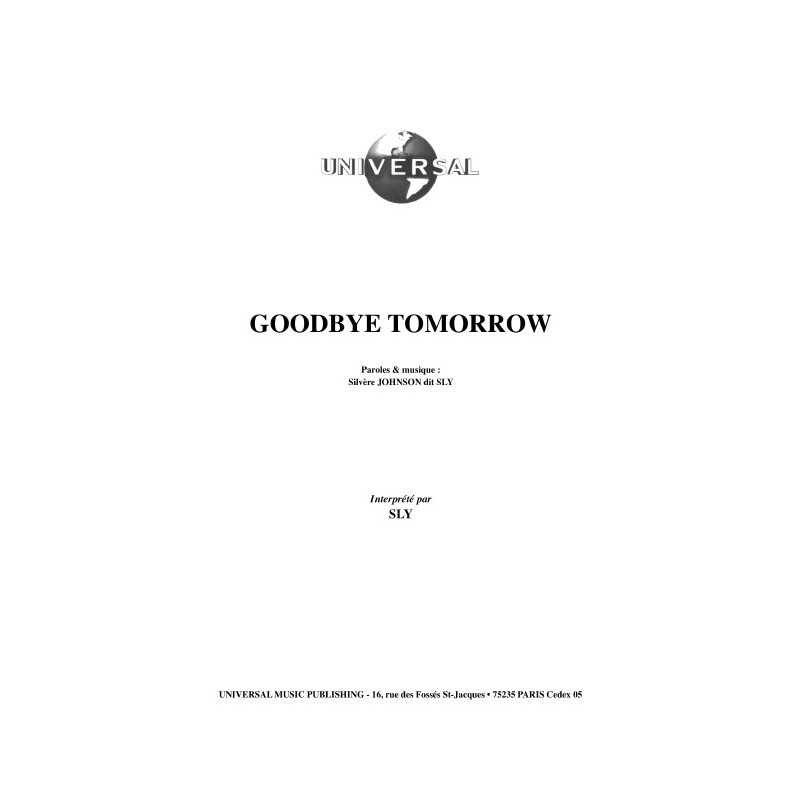 GOODBYE TOMORROW