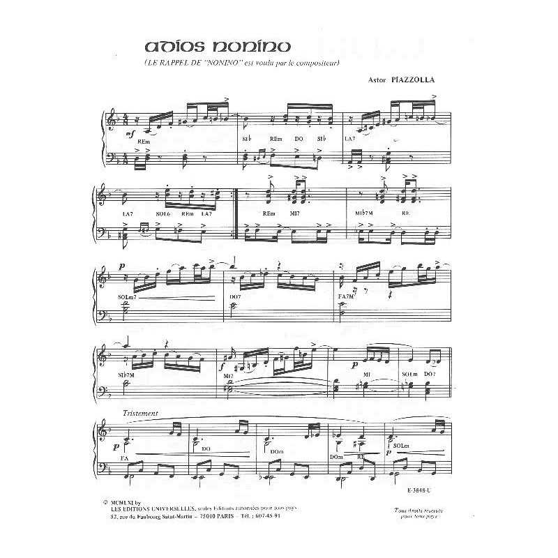 ADIOS NONINO - RESURRECCION