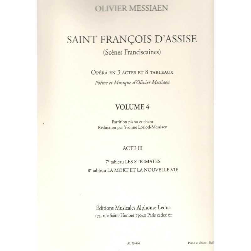 SAINT FRANCOIS D'ASSISE (Scènes Franciscaines) Vol.4