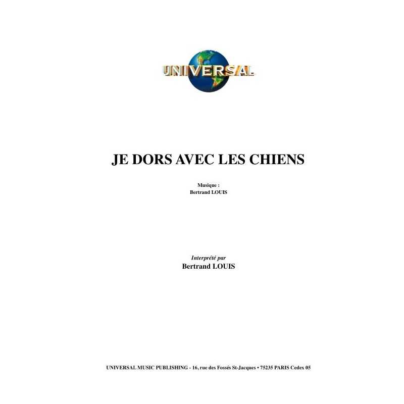 JE DORS AVEC LES CHIENS