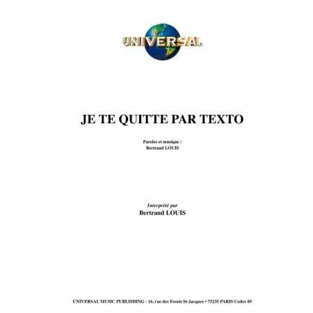 JE TE QUITTE PAR TEXTO
