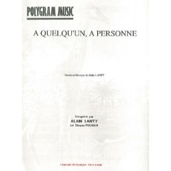 A QUELQU'UN, A PERSONNE