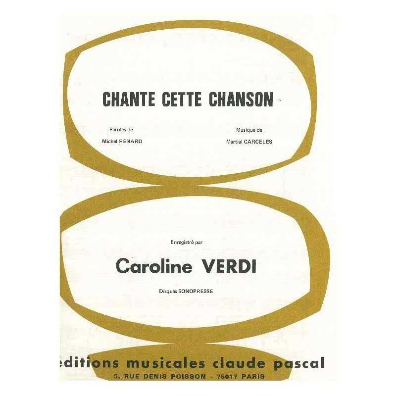 CHANTE CETTE CHANSON