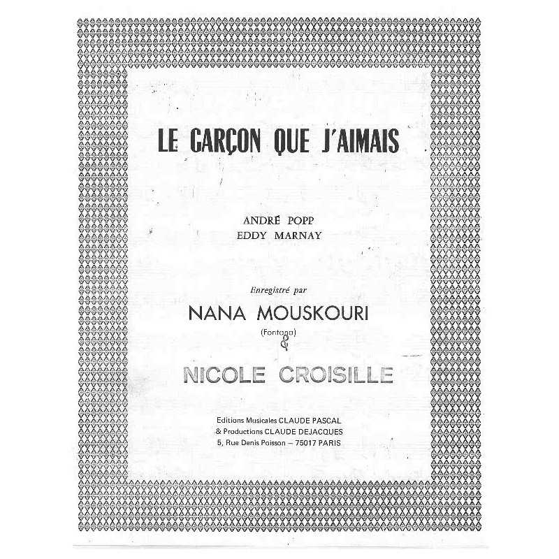 LE GARÇON QUE J'AIMAIS