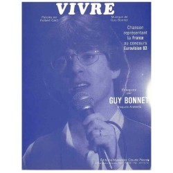 Partition VIVRE Guy Bonnet