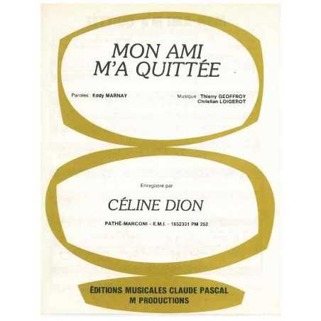 MON AMI M'A QUITTÉE