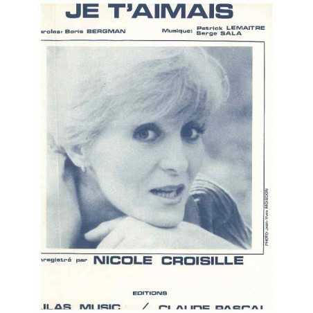 JE T'AIMAIS