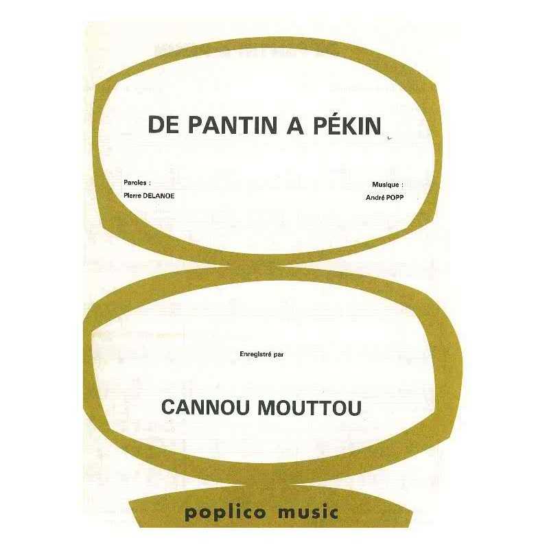 Sheet music DE PANTIN A PÉKIN Juliette Gréco