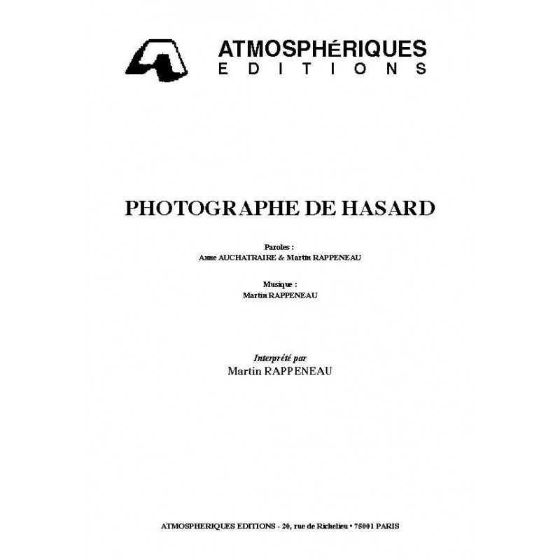 PHOTOGRAPHE DE HASARD