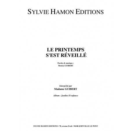 LE PRINTEMPS S'EST REVEILLE