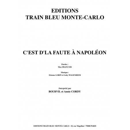 C'EST D'LA FAUTE À NAPOLÉON