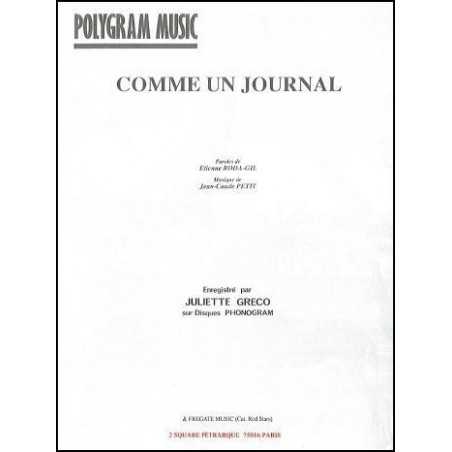 COMME UN JOURNAL