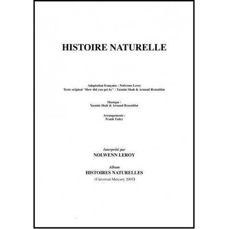 HISTOIRE NATURELLE