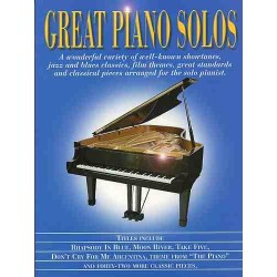 GREAT PIANO SOLOS THE BLUE BOOK