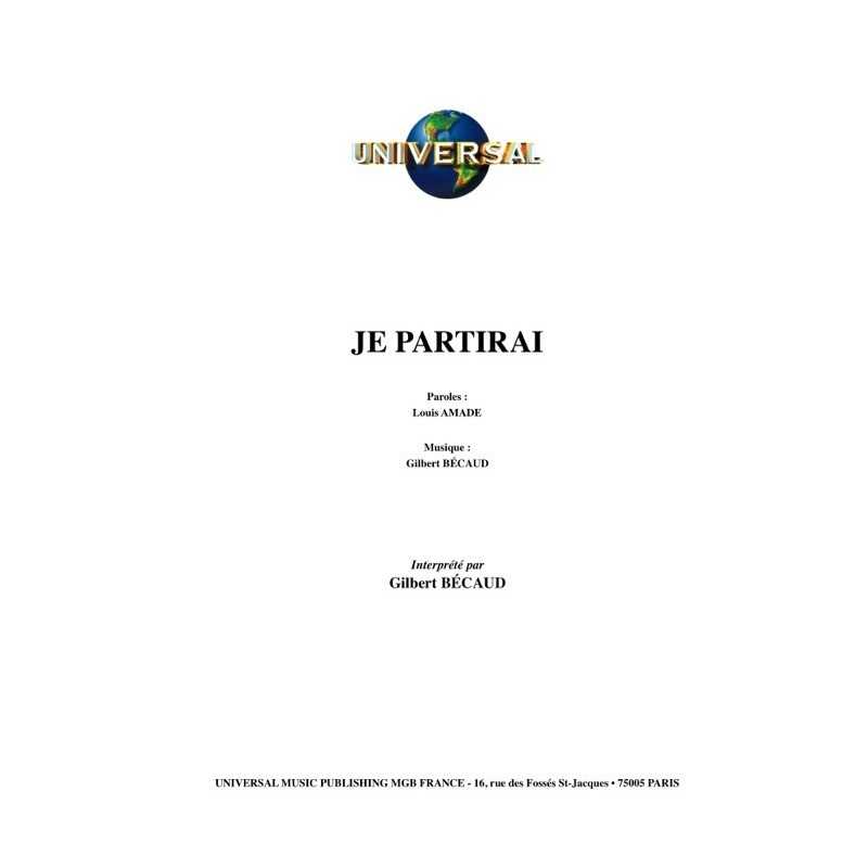 JE PARTIRAI