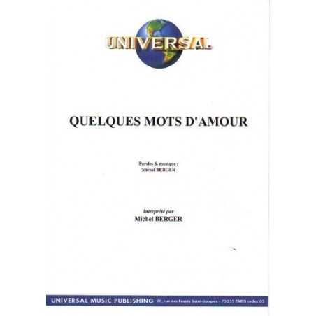 QUELQUES MOTS D'AMOUR