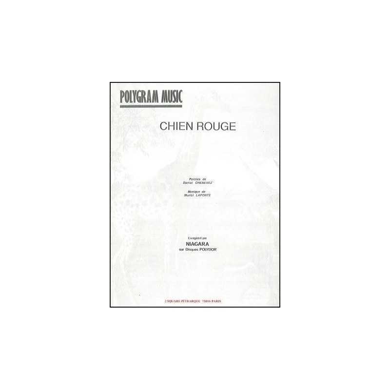 Sheet music CHIEN ROUGE NIAGARA