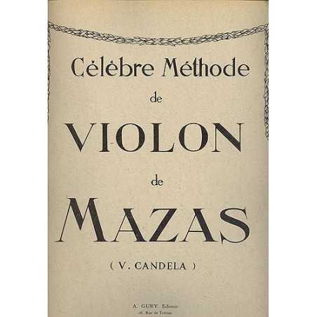 CÉLÈBRE MÉTHODE DE VIOLON DE MAZAS