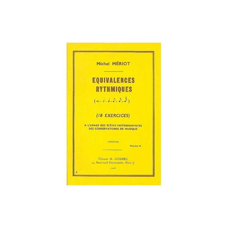 EQUIVALENCES RYTHMIQUES VOL.2 (18 EXERCICES SUPÉRIEUR)