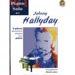 PIANO SOLO N°3 : JOHNNY HALLYDAY (+CD)