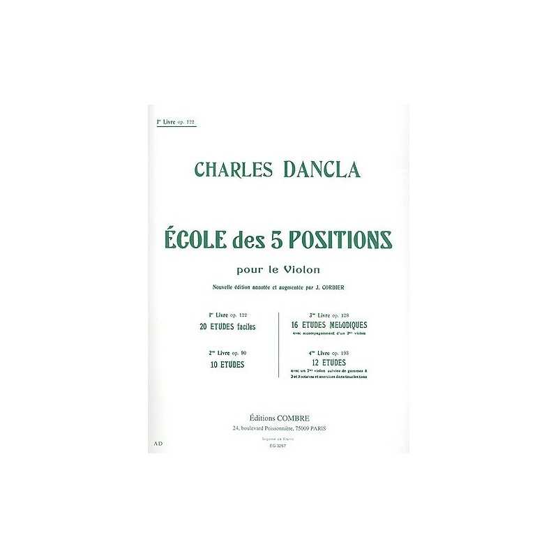 ECOLE 5 POSITIONS VOL.1 OP.122 (20 ÉTUDES FACILES)
