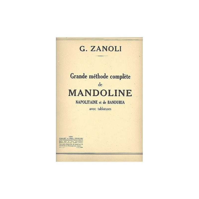 MÉTHODE COMPLÈTE DE MANDOLINE NAPOLITAINE AVEC TABLATURES
