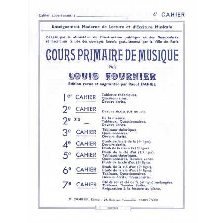 COURS PRIMAIRE DE MUSIQUE CAHIER 4