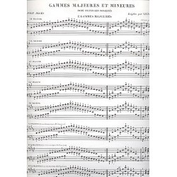 Partition GAMMES MAJEURES ET MINEURES (EN FEUILLES)