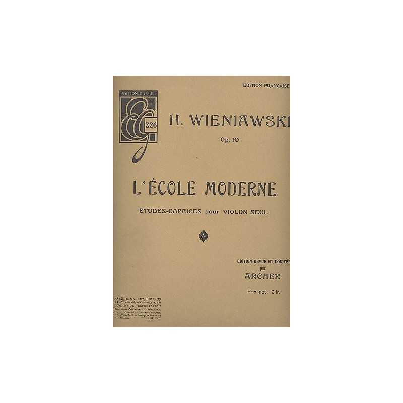 ECOLE MODERNE DU VIOLON OP.10
