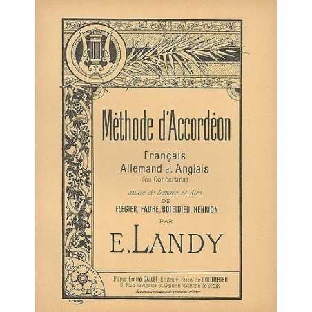 MÉTHODE D'ACCORDÉON OU CONCERTINA