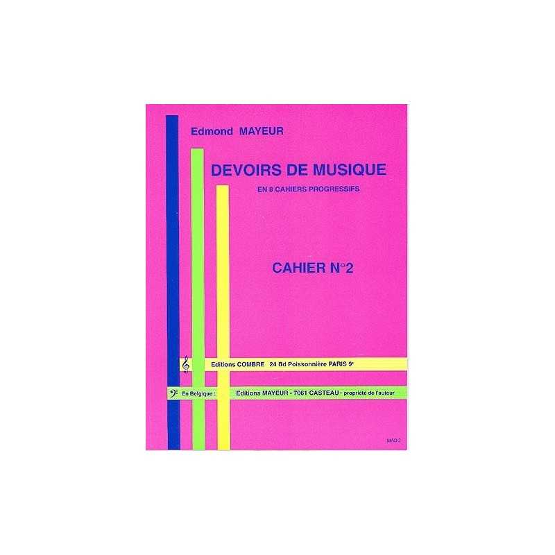 DEVOIRS DE MUSIQUE CAHIER 2