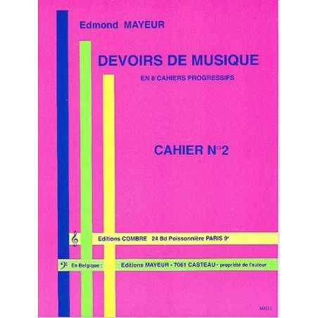DEVOIRS DE MUSIQUE CAHIER 2