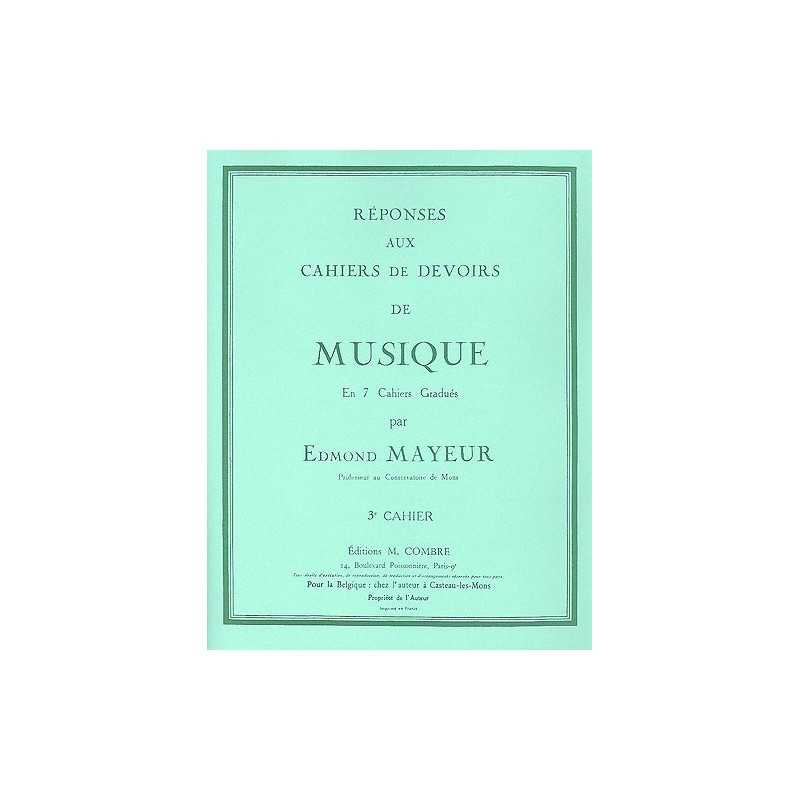 RÉPONSES AUX DEVOIRS DU N°3