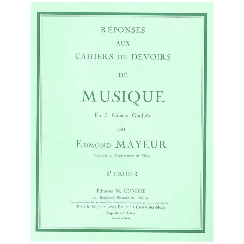 RÉPONSES AUX DEVOIRS DU N°5