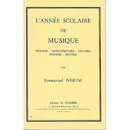 L'ANNÉE SCOLAIRE DE MUSIQUE (THÉORIE, QUESTIONS, DEVOIRS, SOLFÈGE, DICTÉES)
