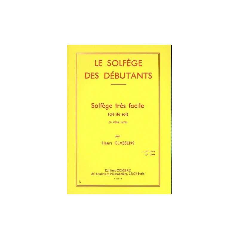 LE SOLFÈGE DES DÉBUTANTS VOL.1 - CLÉ DE SOL