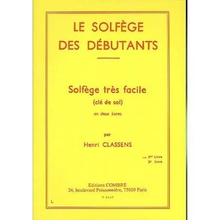 LE SOLFÈGE DES DÉBUTANTS VOL.1 - CLÉ DE SOL