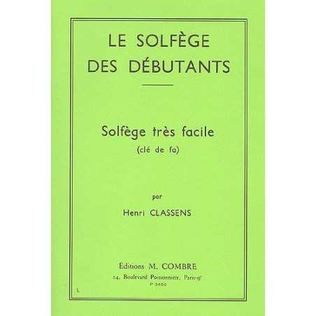 SOLFÈGE DES DÉBUTANTS - CLÉ DE FA