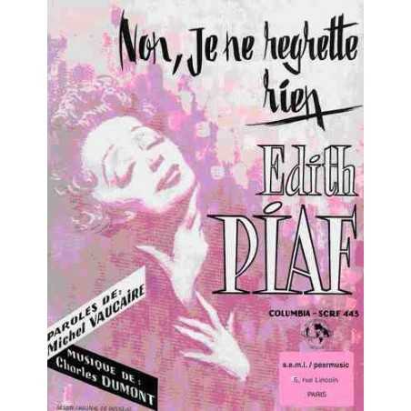 NON JE NE REGRETTE RIEN