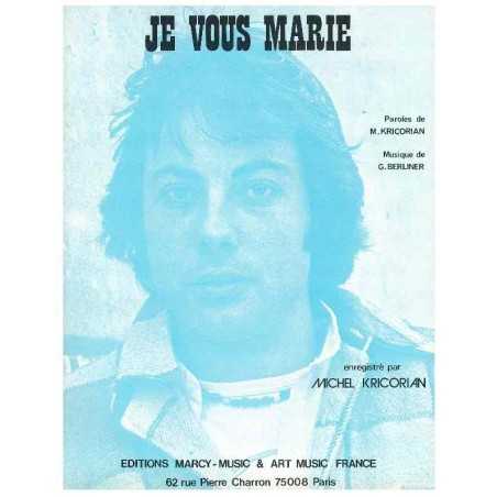 JE VOUS MARIE