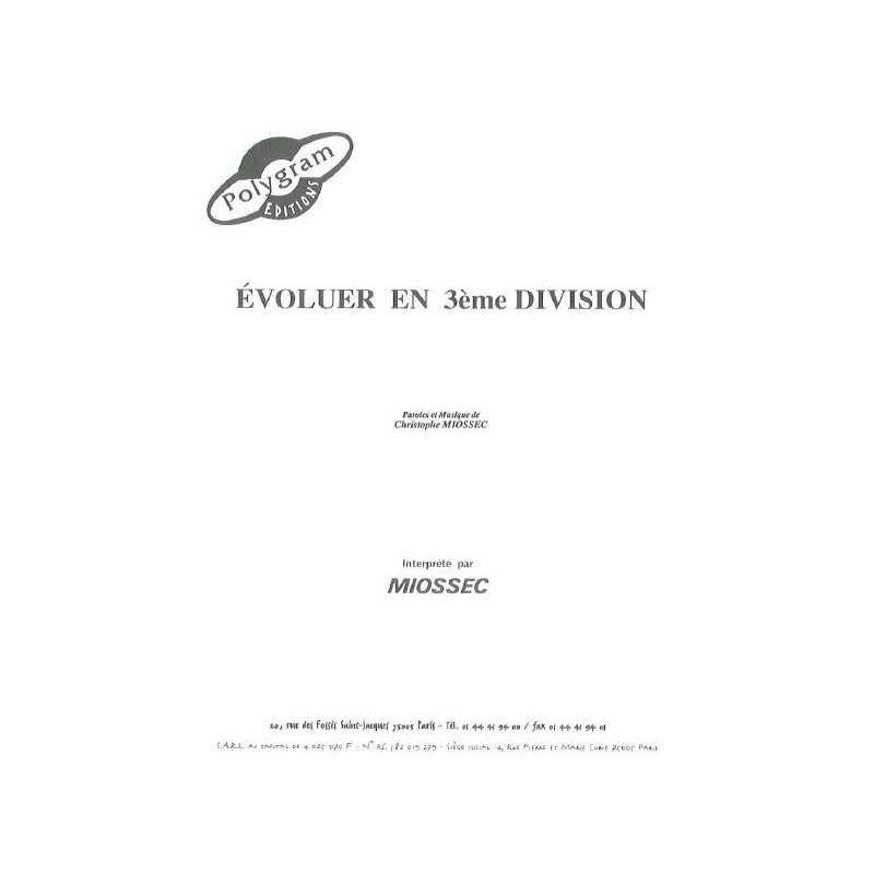 ÉVOLUER EN 3ème DIVISION