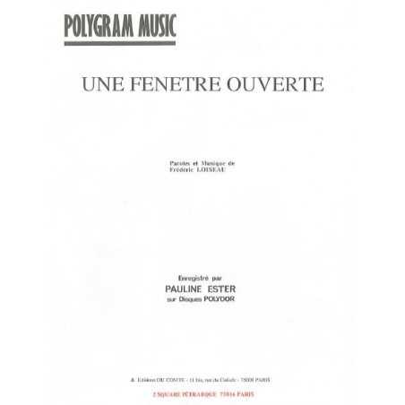 UNE FENÊTRE OUVERTE