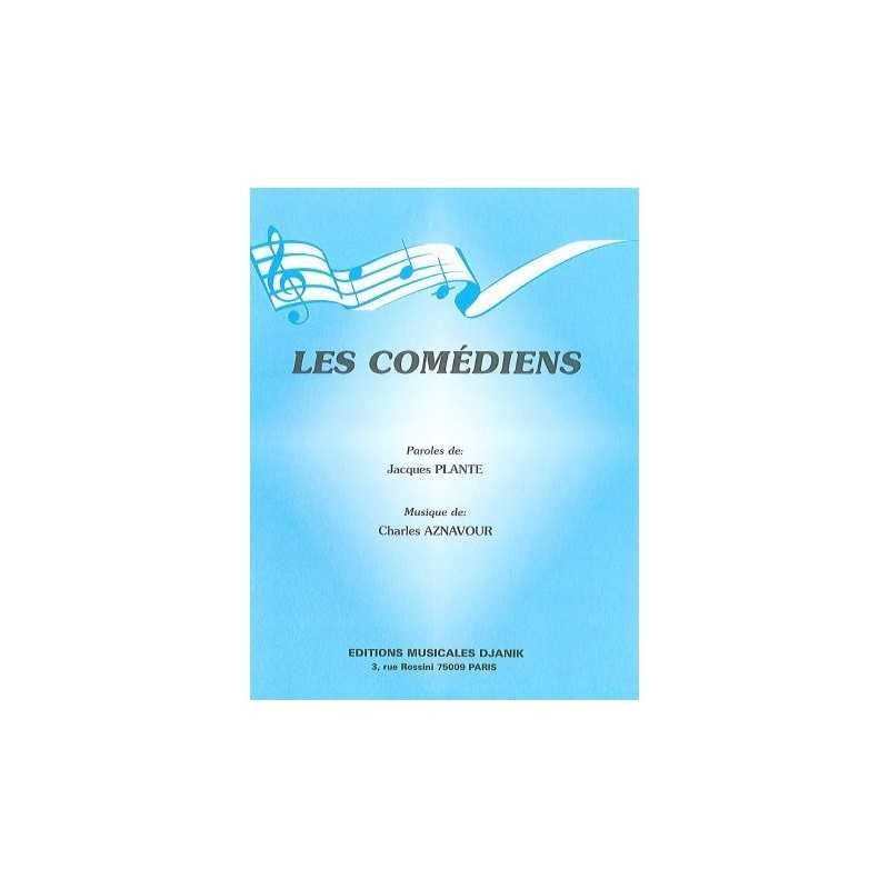 LES COMEDIENS sheet music Charles Aznavour.