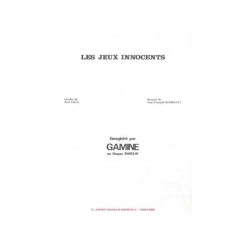LES JEUX INNOCENTS